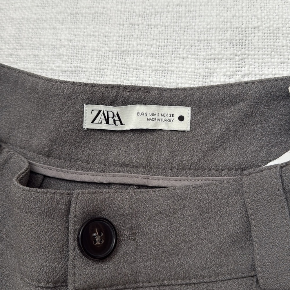 Zara Charcoal Formal Trousers